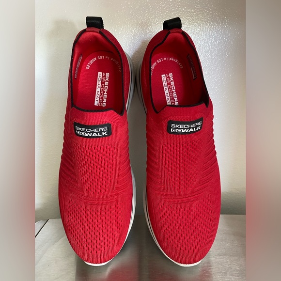 SKECHERS Other - NWT-SKECHERS..MENS RED GO WALK HYPER PILLAR SNEAKERS